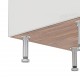 KITCHEN CABINET LEG WHITE / 15cm CABINET LEGS